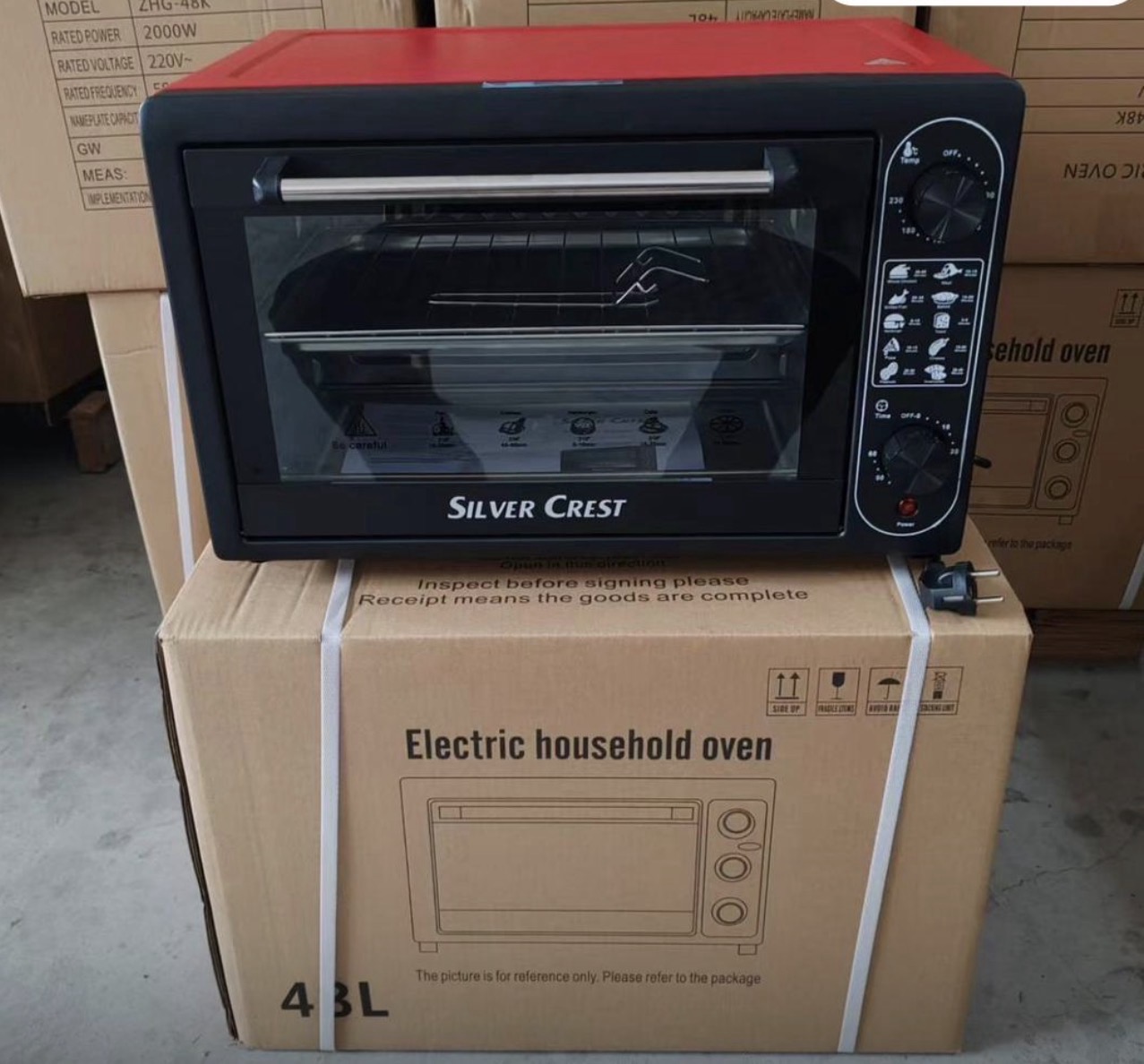 48l silver crest electric oven