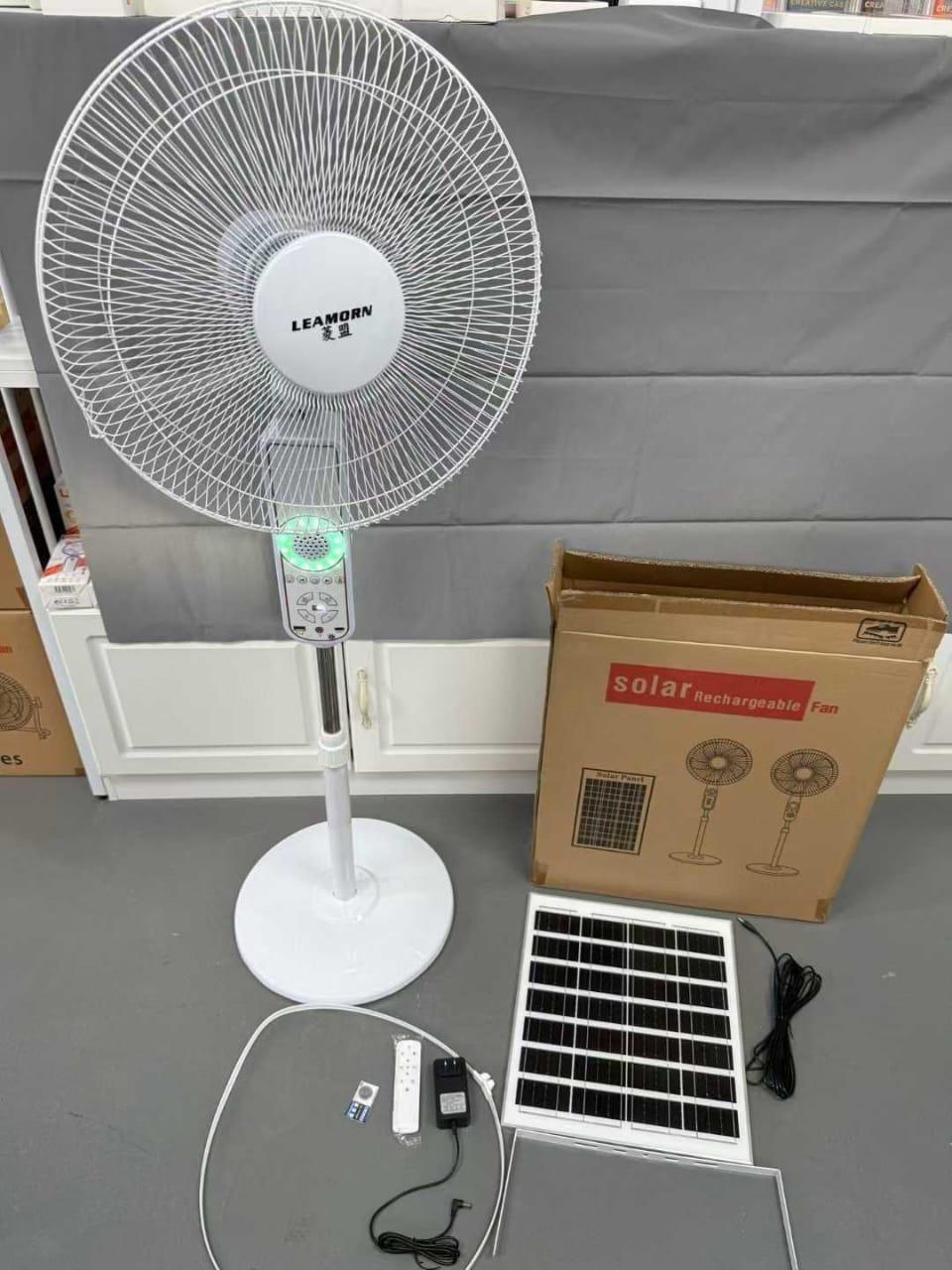 Solar power stands cooling fan with bluetooth speaker music and type-c charger